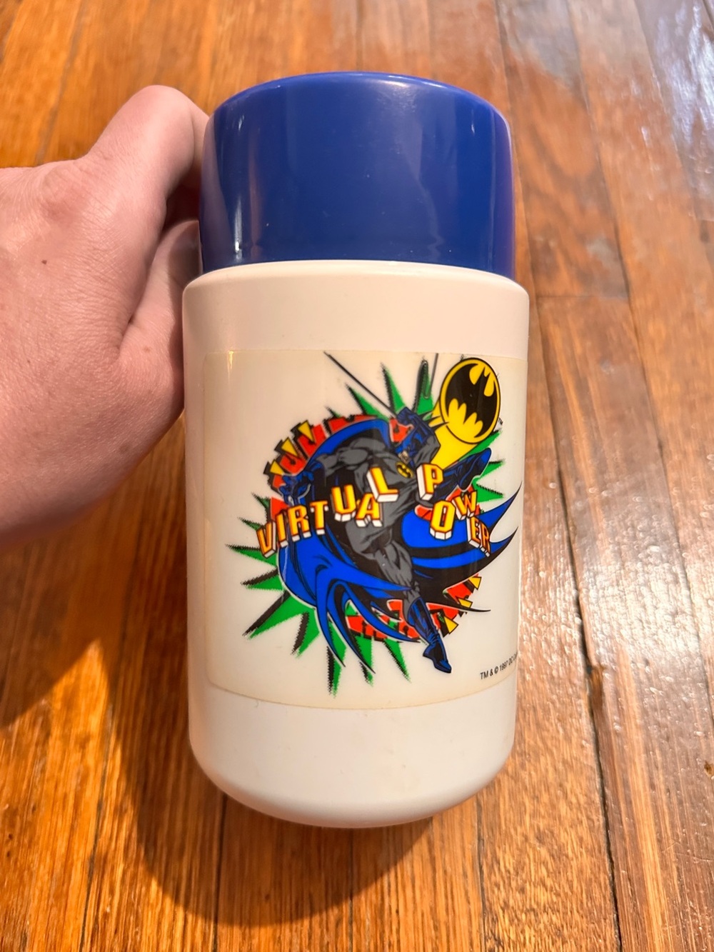 Vintage 1997 Batman Thermos DC Comics Virtual Power